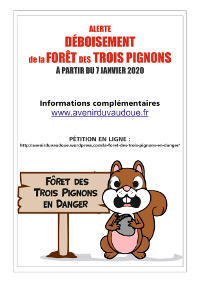 La Forêt des Trois Pignons en danger ! 